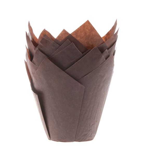 Tulip Cupcake Case - Dark Brown